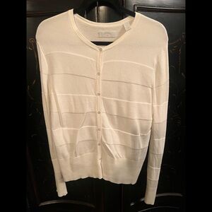 CALLAWAY White Cotton Button Down Golf
Cardigan - XL